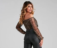 Bring The Sass Cropped Blouse