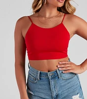 Walk Away Lace-Up Crop Top