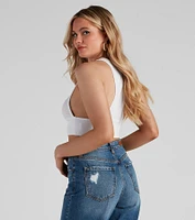 The Basic Crew Racer Top