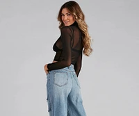Stunning Sheer Moment Crop Top
