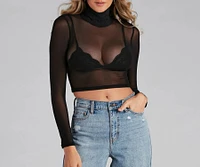 Stunning Sheer Moment Crop Top