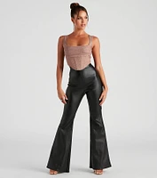 Dream Glitter Mesh Bustier