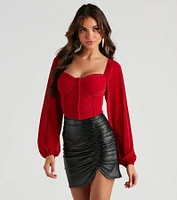 Be Mine Sparkle Knit Bustier