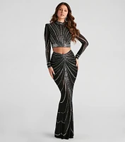 Wrapped Rhinestone Crop Top