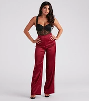 Lace Be Sheer Bustier Bodysuit