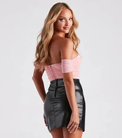 Another Date Mesh Bustier Bodysuit