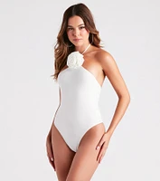 Pretty As A Rose Halter Bodysuit