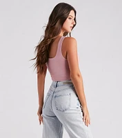 Out West Faux Suede Bustier