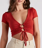 Casual Slay Knit Crop Top