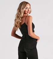Casual Date Night Cutout Knit Bodysuit