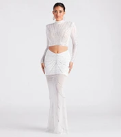 Wrapped Rhinestone Crop Top