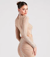Wrapped Rhinestone Crop Top