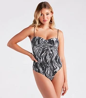Keep It Fab Marble Swirl Bodysuit