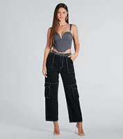 Sweet And Sultry Cropped Bustier Top