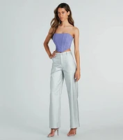 Night-Out Worthy Cropped Corset Top