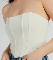 Night-Out Worthy Cropped Corset Top