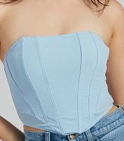 Night-Out Worthy Cropped Corset Top