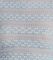 Total Cutie Short Sleeve Lace Floral Crop Top