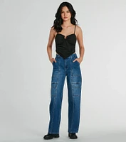 Effortlessly Cool Faux Suede Crop Top