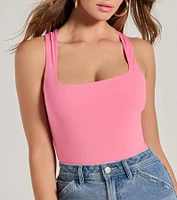 Stunning Persuit Sleeveless Cross Back Bodysuit
