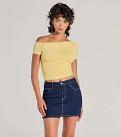 Flawless 'Fit Off-The-Shoulder Smooth Knit Top