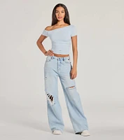 Flawless 'Fit Off-The-Shoulder Smooth Knit Top