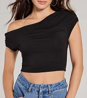Modern Chic One-Shoulder Crop Top