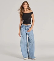 Confident Flirt One-Shoulder Crop Top