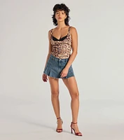Chic Instinct Leopard Print Sleeveless Top