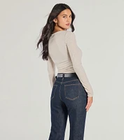 Love To Shine Glitter Long Sleeve Top