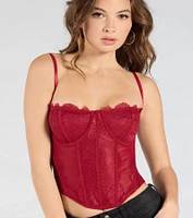 Total Bombshell Lace Corset Top