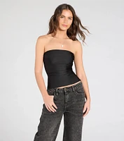 Carefree And Cute Crop Tube Top