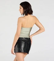 Carefree And Cute Crop Tube Top