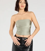 Carefree And Cute Crop Tube Top