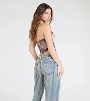 Unmatched Fierceness Leopard Lace Bustier
