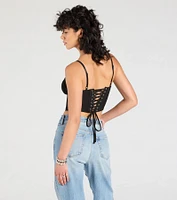 Major Impression Lace-Up Corset Top