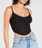 Major Impression Lace-Up Corset Top