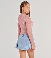Lady Lace Sheer Crop Top
