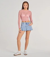 Lady Lace Sheer Crop Top
