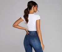 Basic V Neck Bodysuit