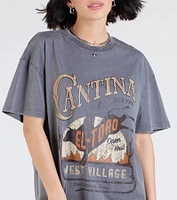 Wild And Free Oversized Graphic Tee