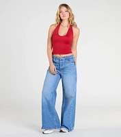 Sultry Inspiration Halter Crop Top