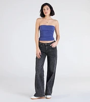 Cutest Vibe Ruched Knit Tube Top