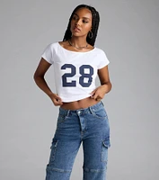 28 Crop Graphic Tee