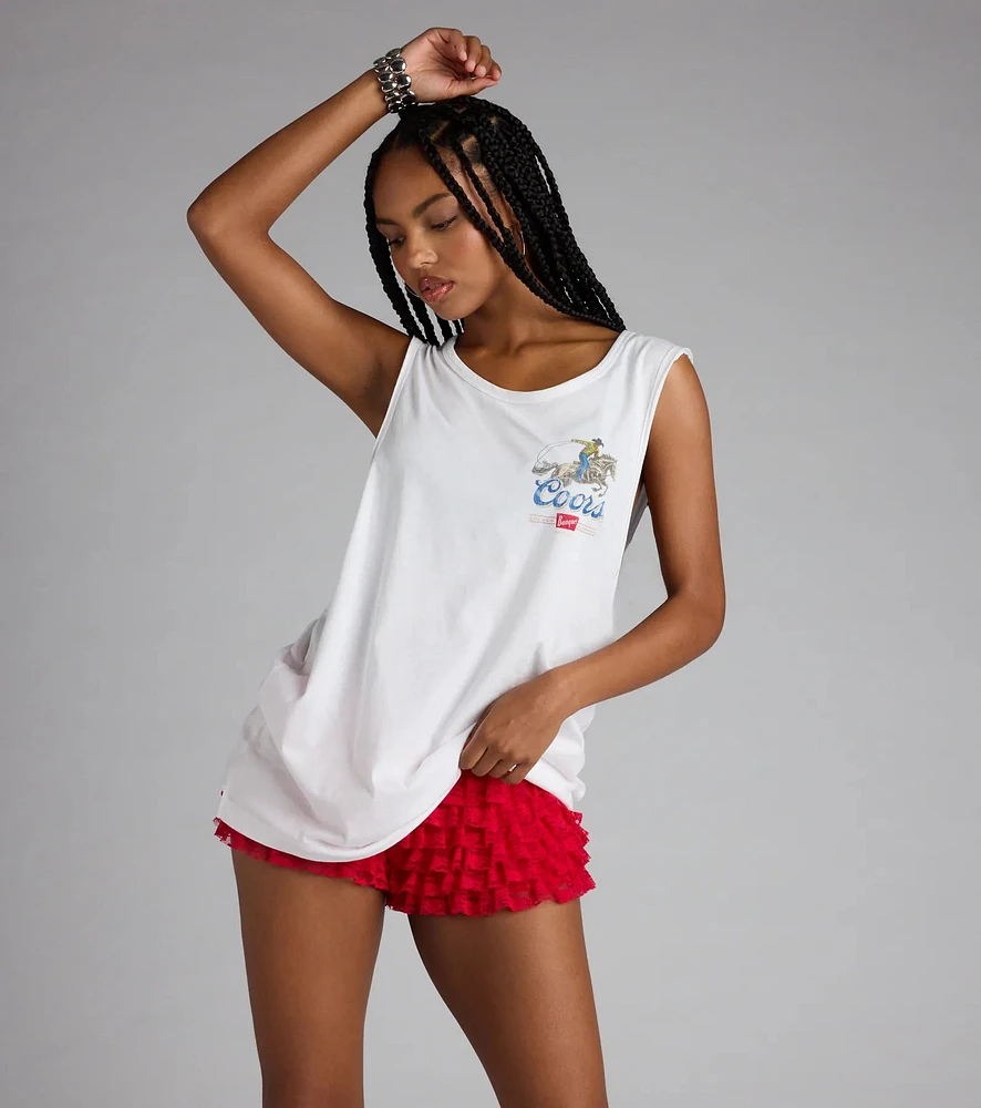 Coors Light ® Western Oversized Graphic Tank Top