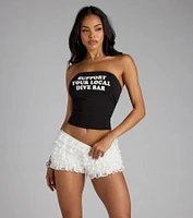 Support Your Local Dive Bar Graphic Tube Top