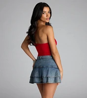 More To Come Twist Tube Crop Top