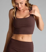 Elevated Era Ribbed Knit Cropped Tank Top