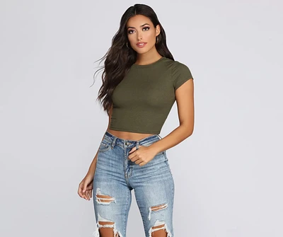 Short And Sweet Cropped Tee