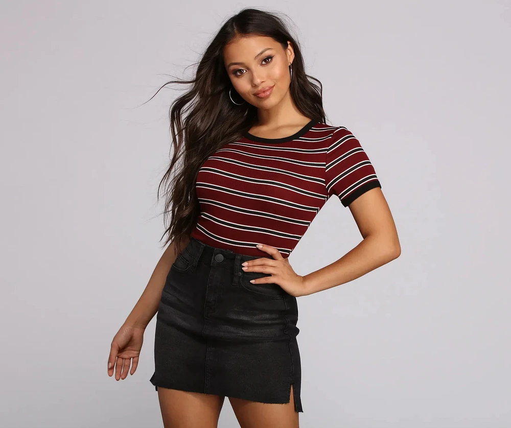 Sass It Up Stripes Bodysuit